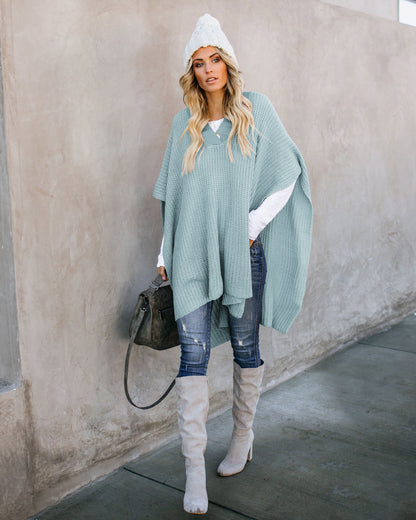 Women's Knitted Cloak Sweater