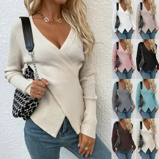 Women's Cross Sweater Top