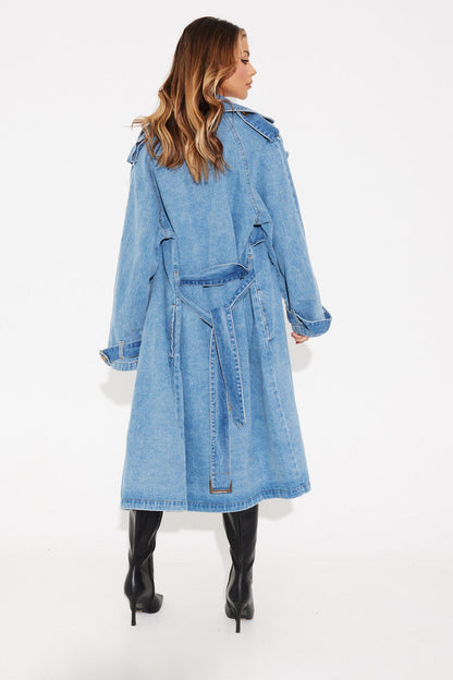 Ashley™ || Denim Trench
