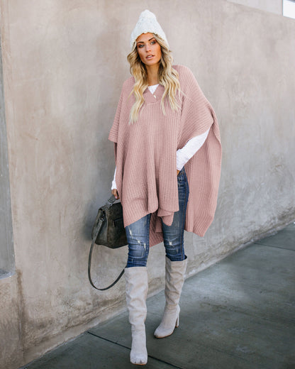Women's Knitted Cloak Sweater