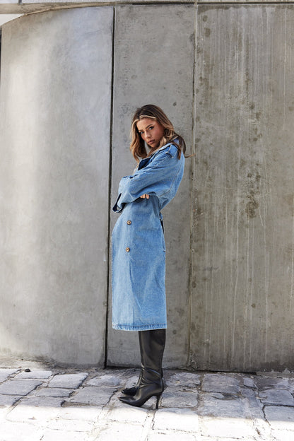 Ashley™ || Denim Trench